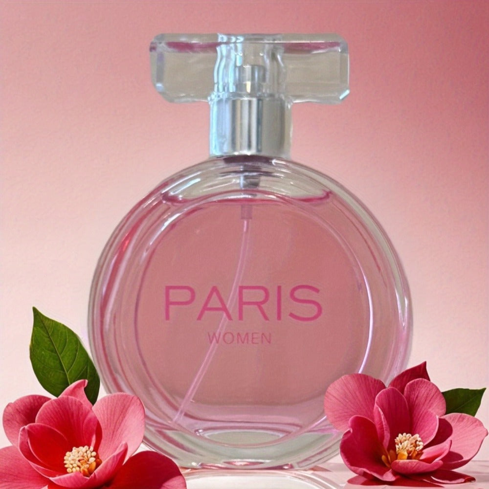 Perfume Paris-Inspired Eau de Parfum for Women 100ml in Pink Rose-Cap Bottle & Gift Box for Daily Wear