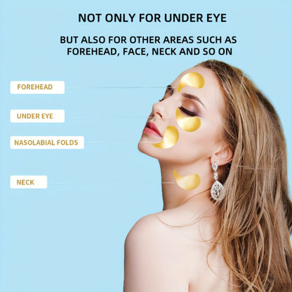 25-Piece Hyaluronic Acid-Labeled Under-Eye Mask Set with Collagen and Glycerin-Labeled Formula
