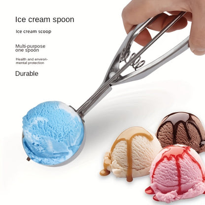 Three-Piece Trigger Scoop Set with Small, Medium and Large Bowls for Ice Cream, Cookie Dough and Fruit
