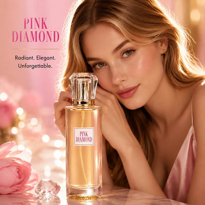 Women's Perfume Eau de Parfum Spray - Pink Diamond Long Lasting Floral Scent with Aldehyde Lily & Orange, Elegant Fragrance for Daily Wear & Special Occasions, 3.4 oz