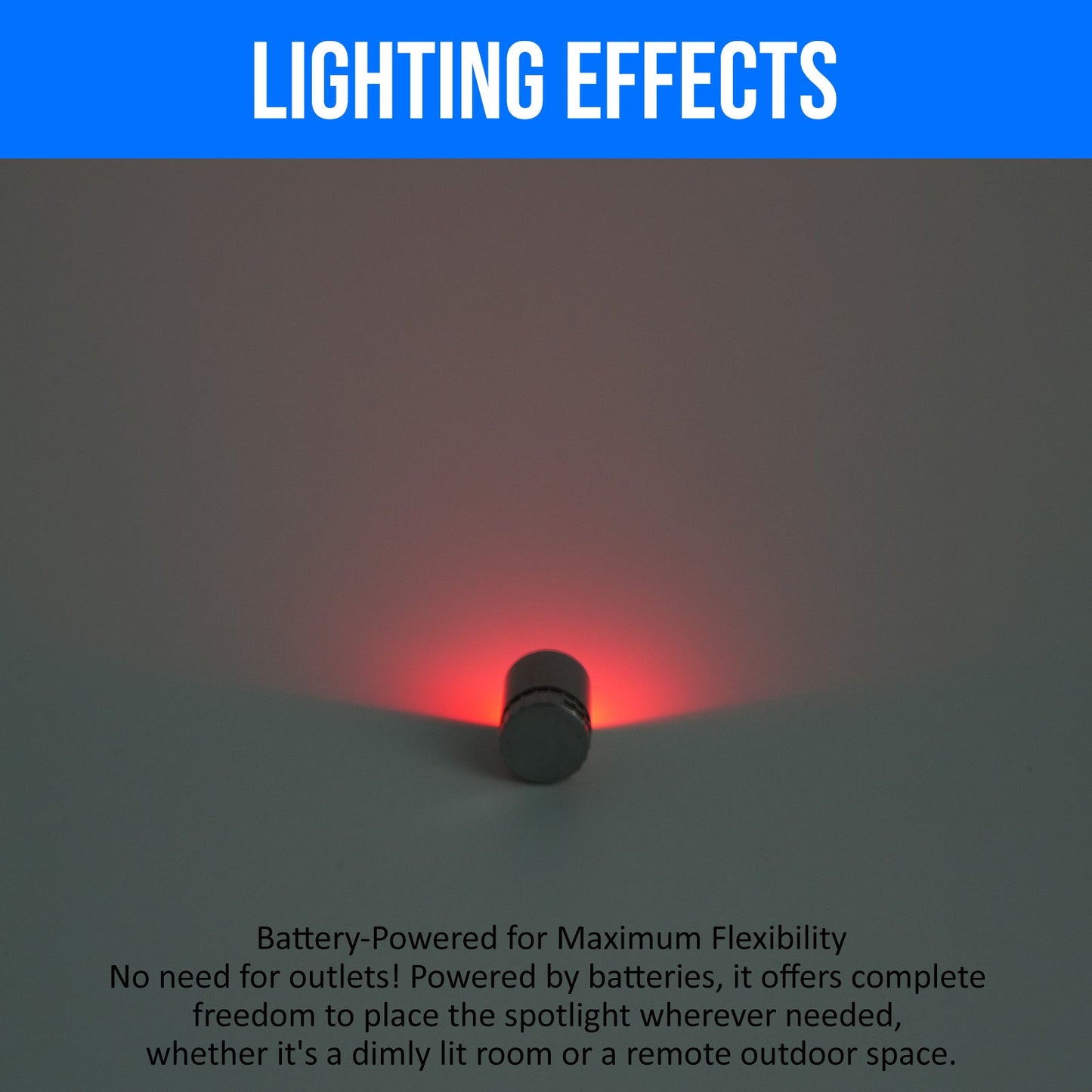 Twenty-Pack Mini LED Accent Spotlights with Adhesive Mounts and Green, Red, Blue or RGB Options
