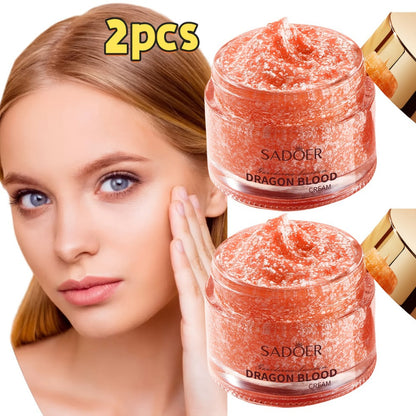 Face Cream Tinted Dragon Blood Extract Formula, 2-Piece 100g Set with Ceramide and Glycerin