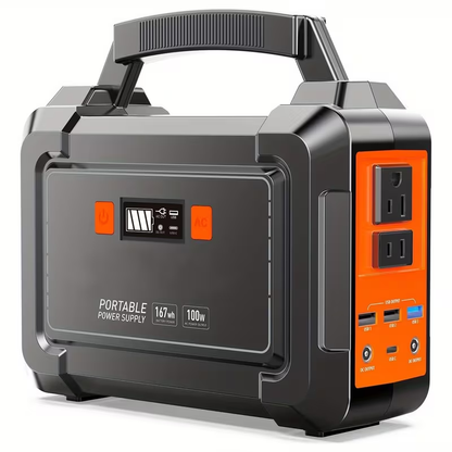 Portable Power Station 296Wh 300W with Eight Outputs, Dual AC Outlets, USB-C and Optional Solar Panel