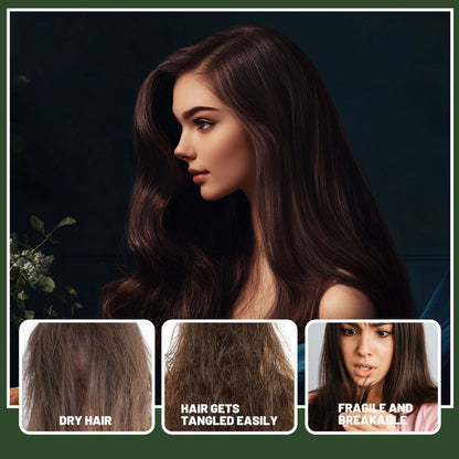 Hair Oil Batana 1.69oz Amber Dropper Bottle with Cold-Pressed Formula for Hair, Brow and Lash Application