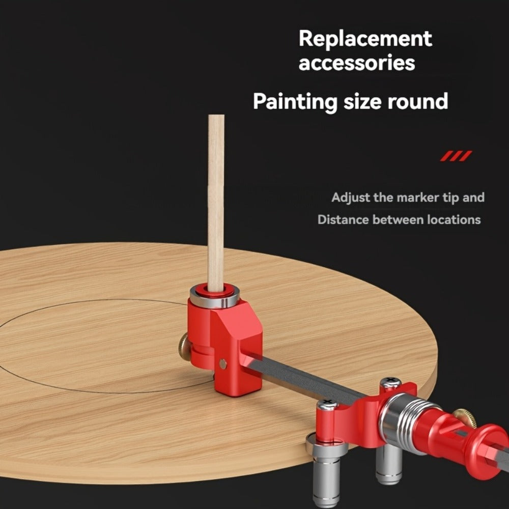 Three-in-One Woodworking Marking Tool Kit with Straight, Parallel, Arc and Height Layout Attachments