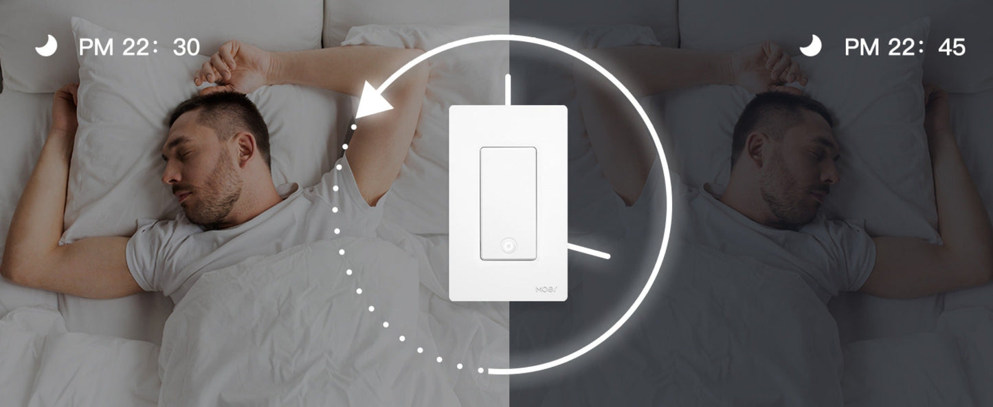 White Star Ring WiFi Wall Switch Four-Pack for Single-Pole or 3-Way Circuits with App, Voice and Schedule Control
