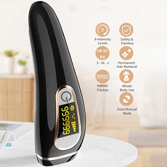 IPL Hair Removal Device LEFINEE Flagship Pro Cordless 999K Flashes — Painless Permanent Hair Remover for Women & Men, Adjustable Intensity Full Body Face Legs Bikini Underarms At-Home Use