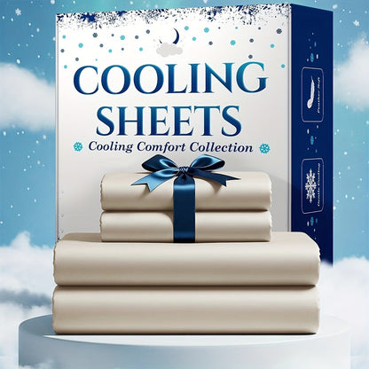 Bamboo Blend Cooling Bed Sheet Set 4pcs – Ultra Soft Breathable Kids Sheets, Deep Pocket Fitted Sheet 18"-24", 2200TC Shrink & Wrinkle Resistant, All-Season Hotel Luxury Bedding, Twin Full Queen King