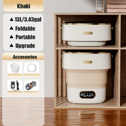 Portable Washing Machine Foldable Mini Washer Large for Underwear Socks Baby Clothes Apartment Dorm Travel Camping