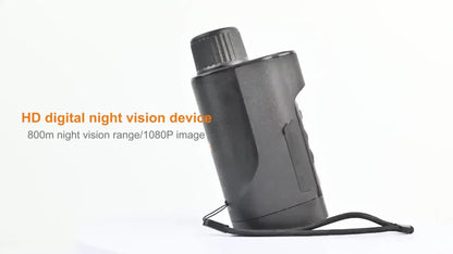 Night Vision Monocular 1080P HD 5W IR 2600FT Range 10X Digital Zoom 2-Inch Screen Handheld Night Vision Scope for Hunting Camping Wildlife Observation Home Security Gift for Men