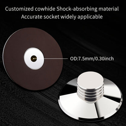 Vinyl Record Weight Stabilizer, 79 mm Metal Turntable Clamp in Solid or Four-Hole Black, Silvery and Golden Options
