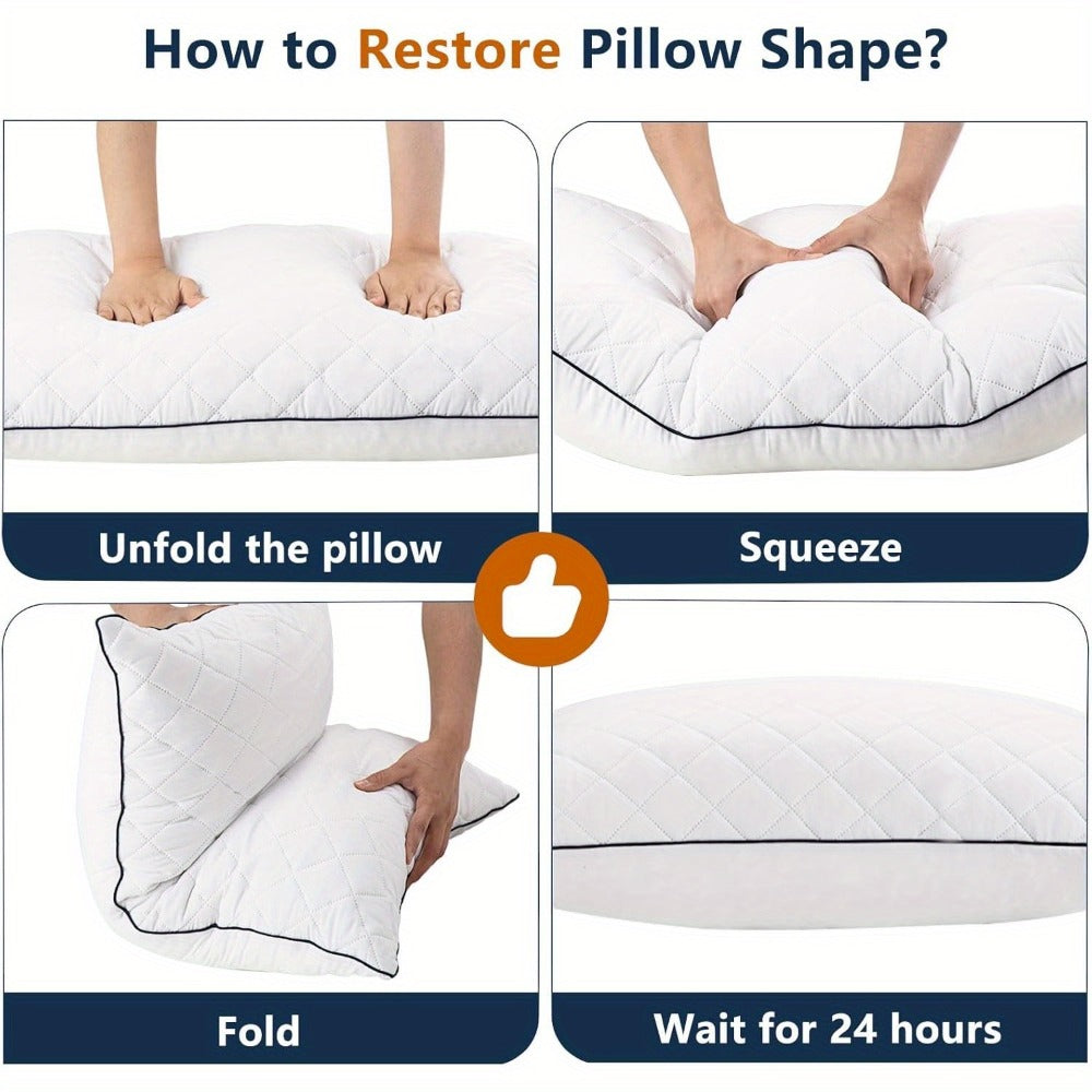 Full-Length Body Pillow, 20 x 54 Inches, Adjustable Fill in Cooling Grey, White or Pink for Adult Beds