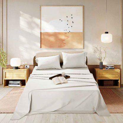1000 Thread Count Egyptian Cotton Sheet Set with 16-Inch Deep Pocket in Twin, Full, Queen and King Sizes