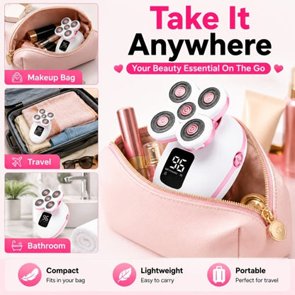 Electric Shaver IPX6 Floating Rotary Head with Type-C Charging, LED Display and Five Listed Set or Head Options