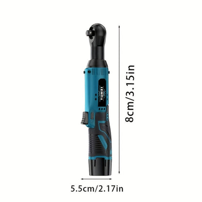Power Tools YUNXI 12V Brushless Cordless Ratchet Wrench Kit with Batteries, Charger and Accessory Options
