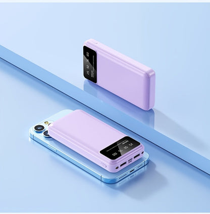 65000mAh Portable Power Bank with LED Display USB Charger for iPhone 17 16 15 14 13 12 11 XS Android Phones Tablets – High Capacity Emergency Backup Battery Pack for Travel Outdoor Camping