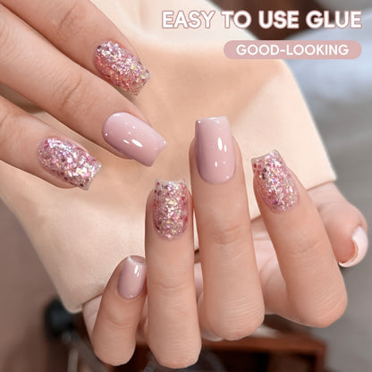 Gel Nail Polish 2-Piece 15ml Magnetic Glitter Set with Candy 03 and Shade 109 Frame Bottles