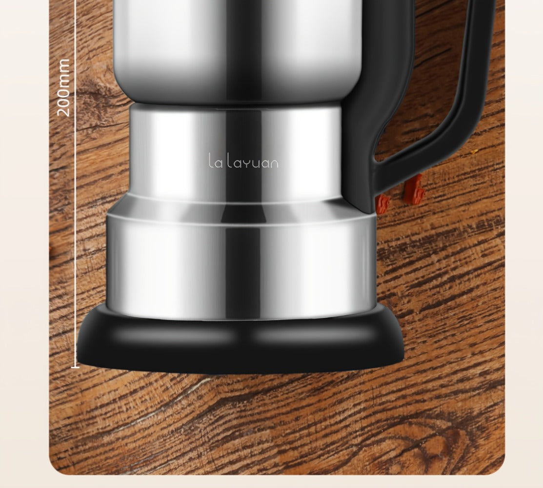 Electric Coffee Grinder with Stainless Blade, Press-Button Control and Stainless Steel or Silver Finish