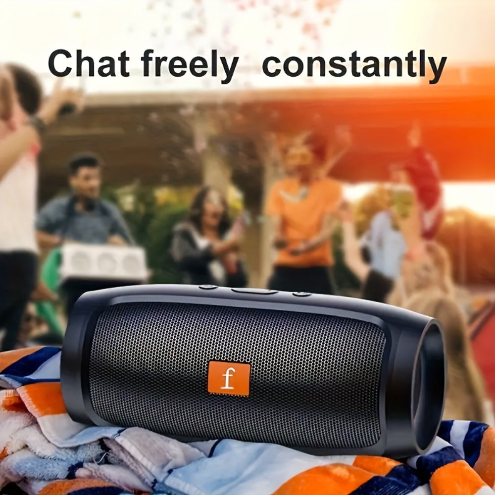 Portable Bluetooth Speaker with RGB Lights & Subwoofer – 5.2 Panoramic Surround Sound, Dual Speakers, Small Stereo Wireless Speaker for Home, Desktop, Holiday Gift for Men & Women