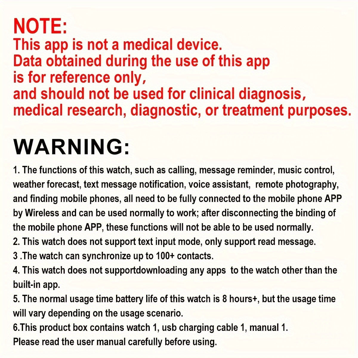 Smart Watch 1.5-Inch Round Display with Wireless Calling, Custom Faces and Black Silicone Band