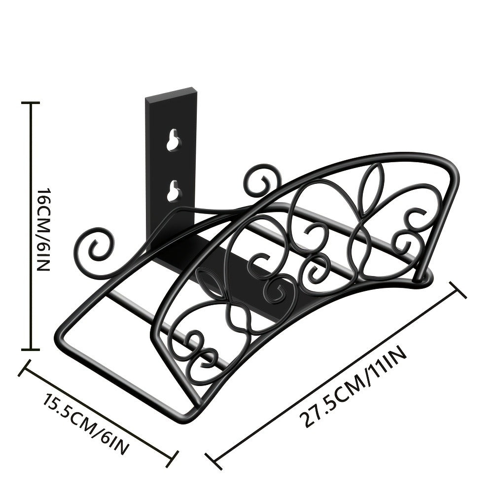 11 x 6-Inch Wall-Mounted Garden Hose Holder in Little Bird or Butterfly Decorative Designs