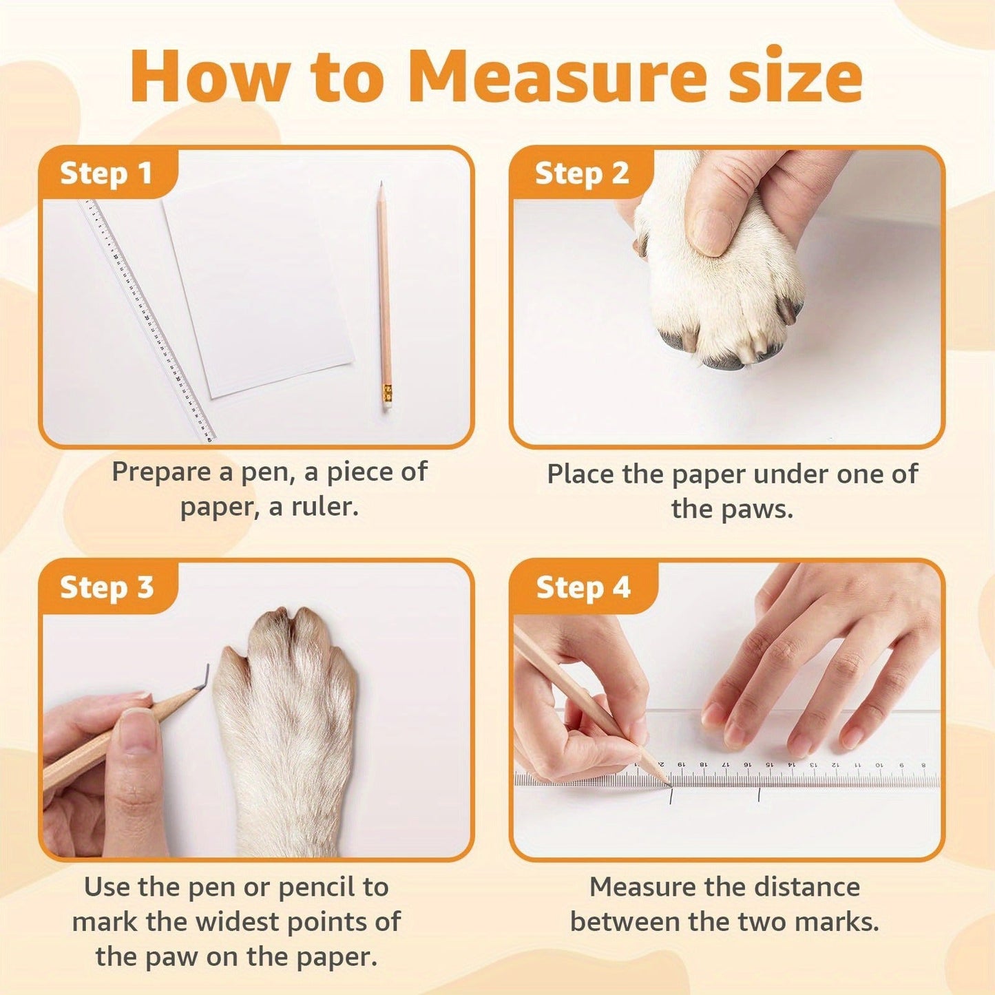 Non-Slip Dog Socks Double-Sided Grip Paw Protector with Adjustable Straps – Anti-Lick Dog Booties for Hardwood Floors, Senior Dogs & Injury Recovery, Sizes XS to L, Set of 4