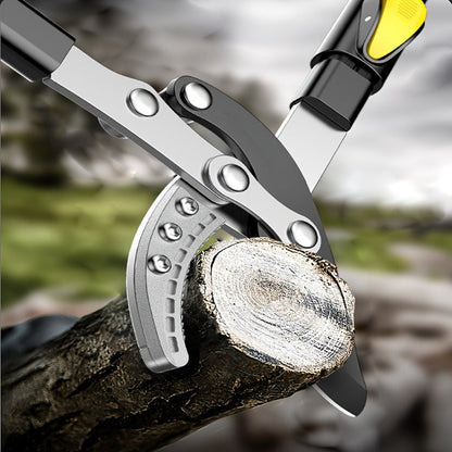 Telescoping Pruning Shears with Long Stretchable Handle - Bypass Lopper for Thick Branches & Daily Tree Pruning, Retractable Garden Scissors for Easy Overhead Cutting