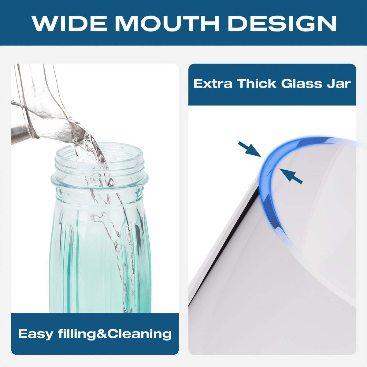 Bird Waterer Outdoor Hanging Glass Wild Bird Water Dispenser with Metal Handle - Gravity Fed Garden Yard Patio Tree Bird Feeder for Cardinals Blue Jays Finches Sparrows Bird Lover Gift