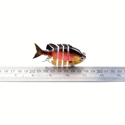 Three-Piece Six-Section Fishing Swimbait Set with Multi-Jointed Bodies for Freshwater Angling