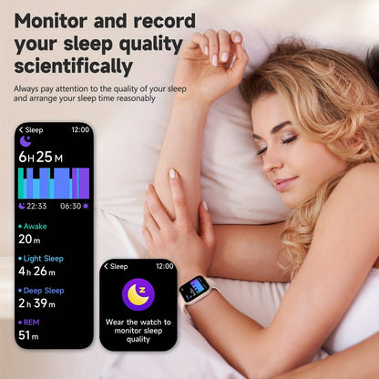 Smart Watch 1.95-Inch TFT Display with Custom Photo Faces, Calling and Three Band Color Options