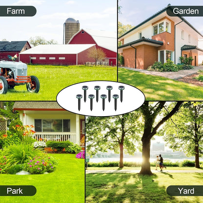 Solar Ultrasonic Pest Repeller Outdoor Waterproof Rodent Repellent Stake for Yard Garden Farm Mole Snake Skunk Dog Deterrent Device IP44 2/4/6/10 Pack