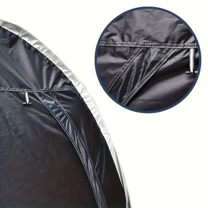 Portable Outdoor Storage Tent with Zipper Door, Carry Bag and 86 x 59 x 73-Inch Black Frame Shelter