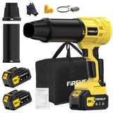 (Upgraded High-Power) Yellow Dual Battery + 2 Nozzles, Includes Exquisite Cloth Bag
