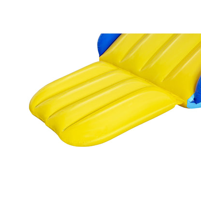 Inflatable Pool Water Slide Giant – 97x49x39 Inch Backyard Waterslide with Built-In Sprinkler, 4 Water Chambers for Stability, Large Platform, PVC