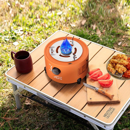 Portable Propane Camping Stove Heater 9000 BTU, 3-in-1 Indoor Outdoor Gas Burner with Adjustable Flame, Carrying Case, Emergency Preparedness