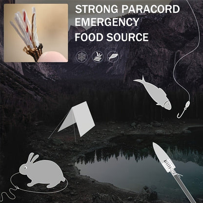 Paracord Survival Bracelet 2-Pack – 5-in-1 Tactical Emergency Bracelet with Fire Starter, Compass, Loud Whistle & Scraper, Outdoor Gear for Hiking, Camping, Fishing, Hunting & Survival Kit