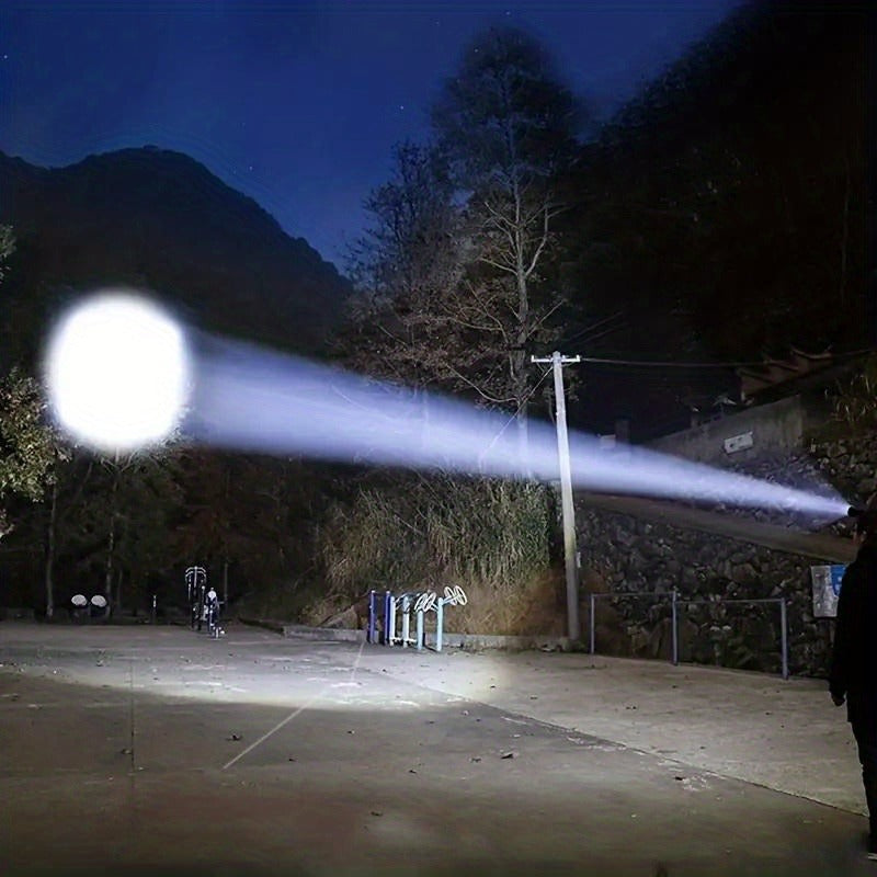 Rechargeable Spotlight Headlamp with Three Modes, Motion Sensor, USB Cable and Up to 8-Hour Label