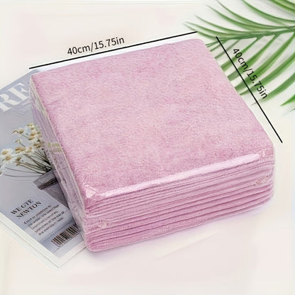 Thirty-Piece Tear-Off Microfiber Cleaning Cloth Roll in Pink, Grey, Lake Blue or Pea Green