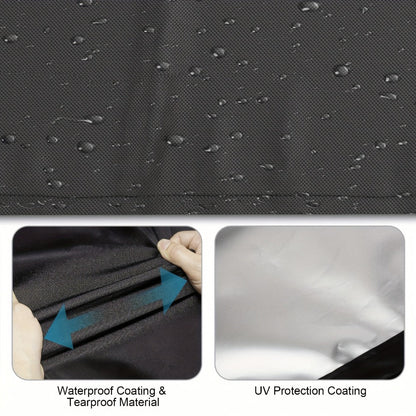 Outdoor Air Conditioner Cover in 24 x 24 x 30-Inch Size with Side Vent, Drawstring Hem and Storage Bag