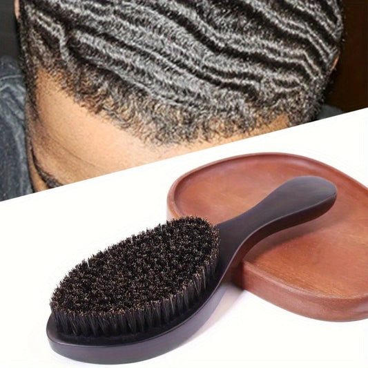 360 Wave Brush for Men with Heavy-Duty Nylon Bristles & Non-Slip ABS Handle — Professional Wave Training, Curl Defining & Updo Styling Tool for All Hair Types, 1pc or 5-Piece Set