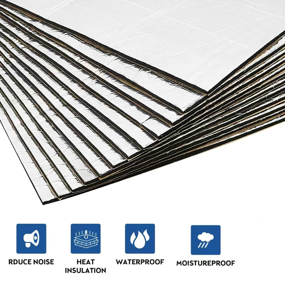 Car Sound Deadening Mat 276MIL 19sqft - 12 Sheets 20"x12" Auto Sound Dampening & Heat Insulation for Door Hood Trunk Floor Firewall