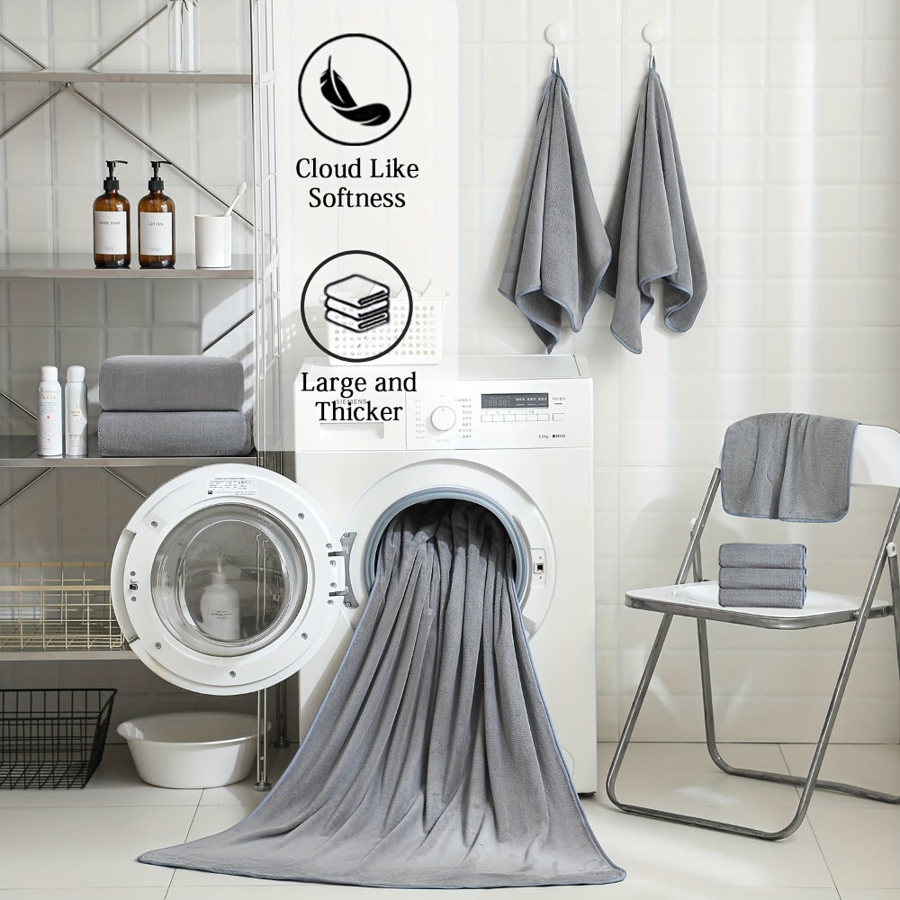 Twenty-Piece Bath Towel Set with Eight Large Towels and Twelve Washcloths in Ten Exact Color Options