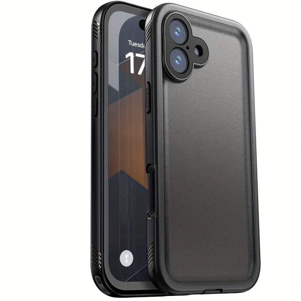 Waterproof iPhone Case Built-In 9H Tempered Glass Screen Protector 360 Full Body Shockproof Dustproof Underwater Cover for iPhone 16 15 14 13 12 11 SE 8 7 – 3M Submersible Drop Proof