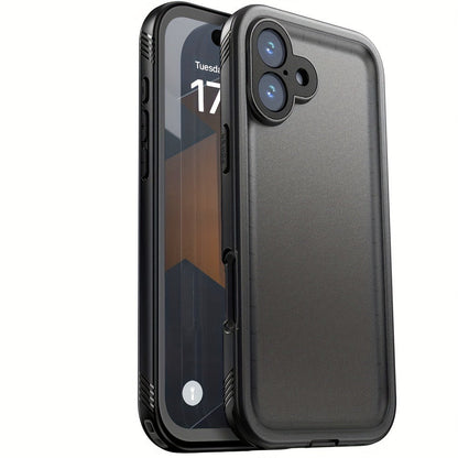 Waterproof iPhone Case Built-In 9H Tempered Glass Screen Protector 360 Full Body Shockproof Dustproof Underwater Cover for iPhone 16 15 14 13 12 11 SE 8 7 – 3M Submersible Drop Proof