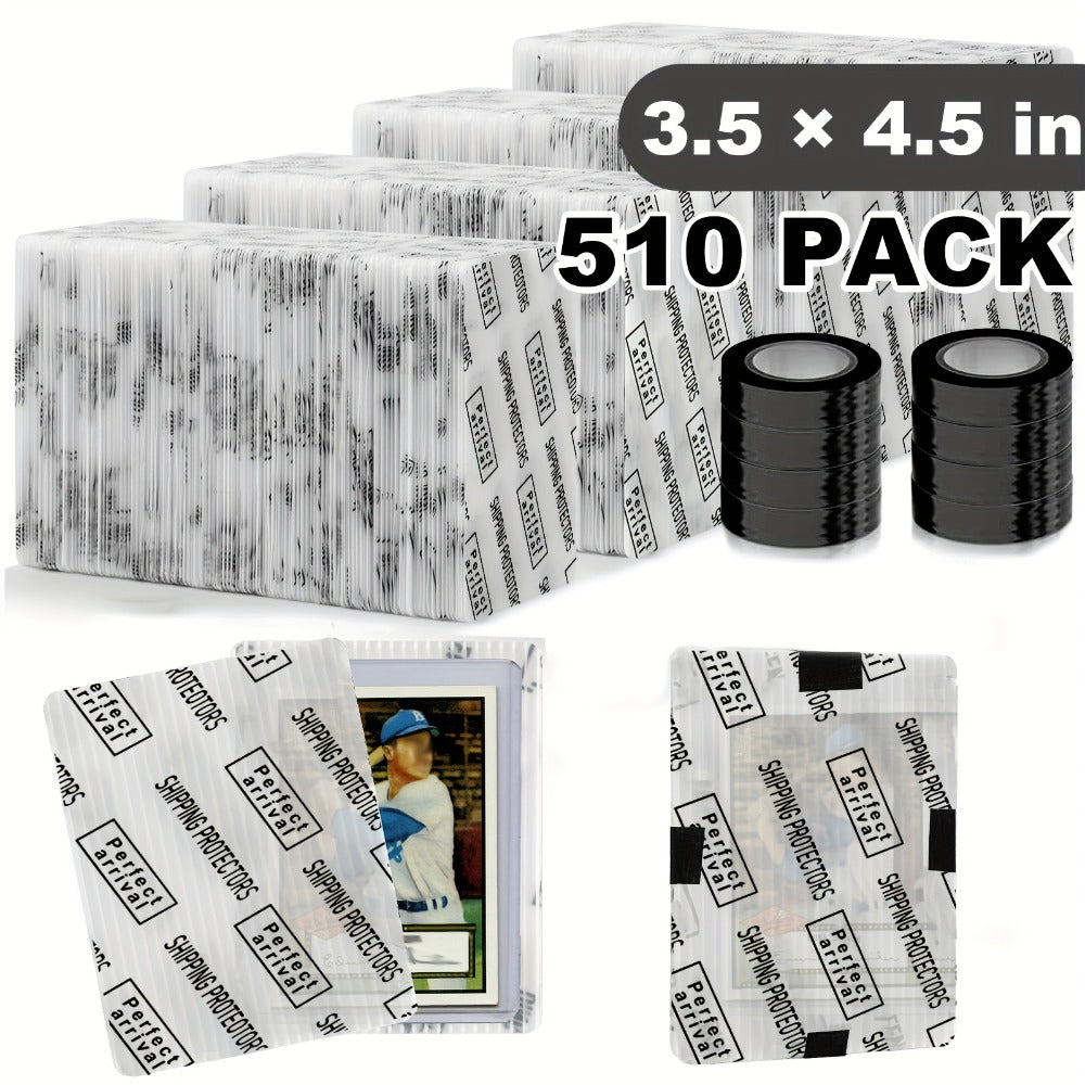 Bulk Rigid Trading Card Shipping Protectors, 3.5 x 4.5 Inch, in 60, 120 or 510 Count Packs