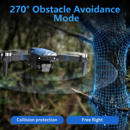 Foldable RC Drone with 2.8-Inch Screen Remote, Dual Cameras and 270-Degree Obstacle Sensor Mode