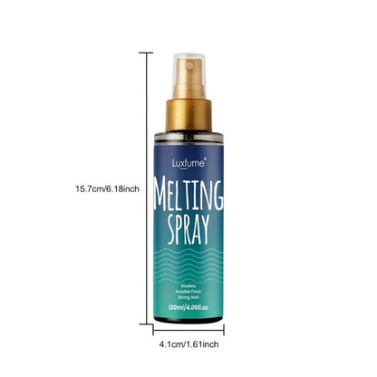 Lace Melting Spray Kit with Bold Hold Hair Glue & Remover 120ml 24H Long Lasting Quick Dry No Residue Edge Control Safe for Sensitive Scalp Lace Front Wig Adhesive Kit with Hair Band