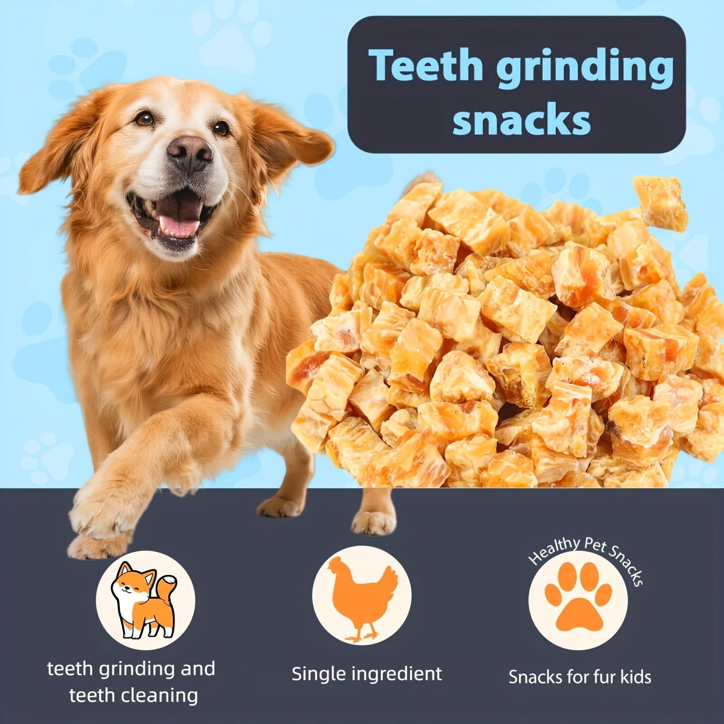 Dog Treats Chicken and Duck Jerky Variety Assortment with Five Retained Combination Choices