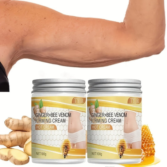 Glycerin Vitamin E Body Firming Cream 2pcs 100g Each Moisturizing Toning Lotion Skin Tightening Elasticity Nourishing Daily Care for Abdomen Arms Legs Back Waist All Skin Types Women