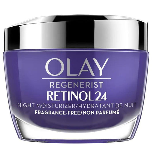 Fragrance Free Retinol Night Cream Anti-Aging 24H Hydrating Skin Renewal Firming Wrinkle Repair Face Moisturizer 1.7oz